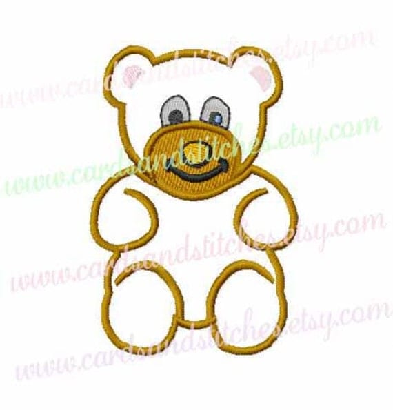 Bear Embroidery Bear Applique Embroidery Machine