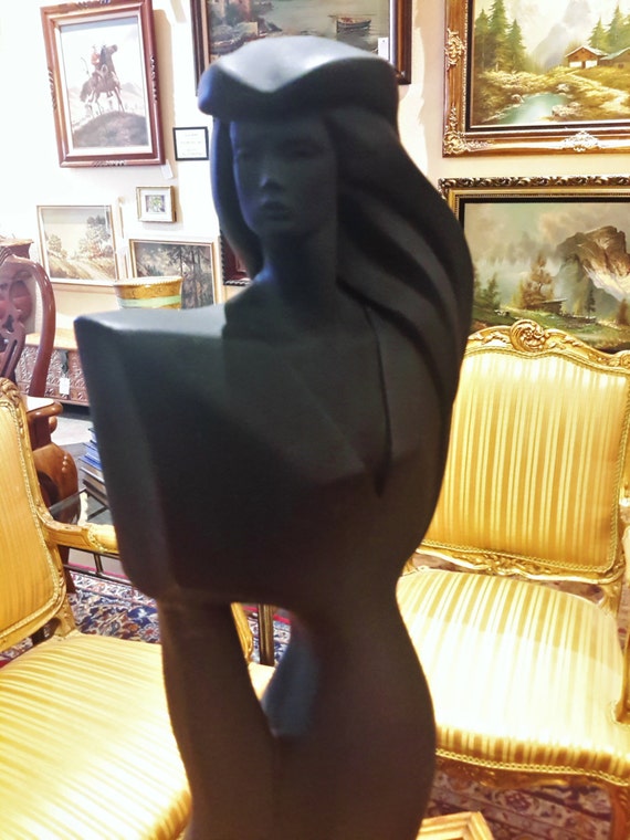 Large Statuesque Sculpture Woman Austin by vintagesouthwest