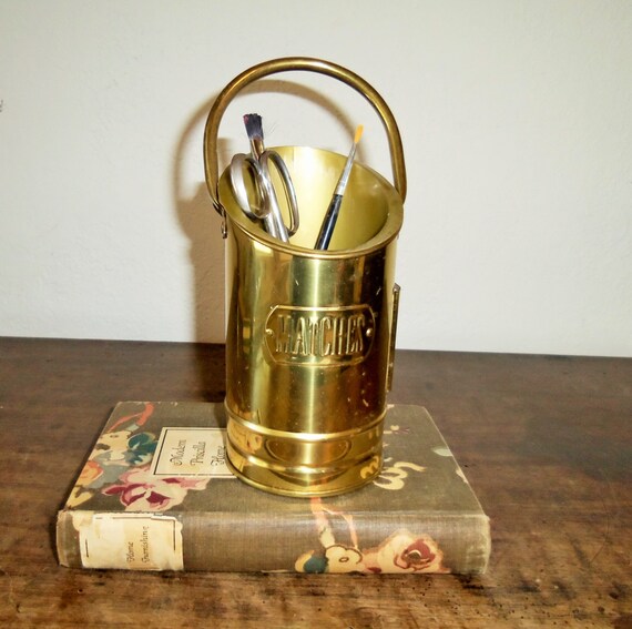 Vintage Brass Match Holder