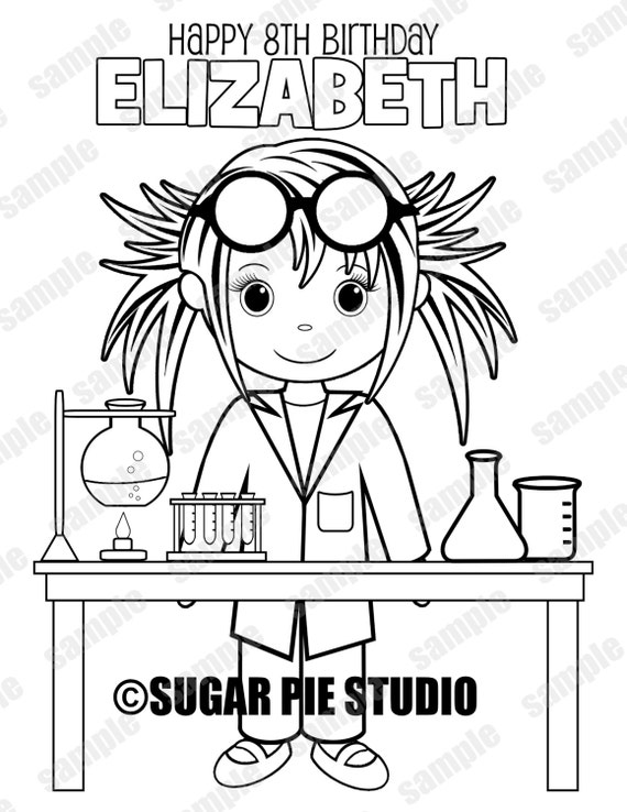 mad scientist coloring pages - photo #28