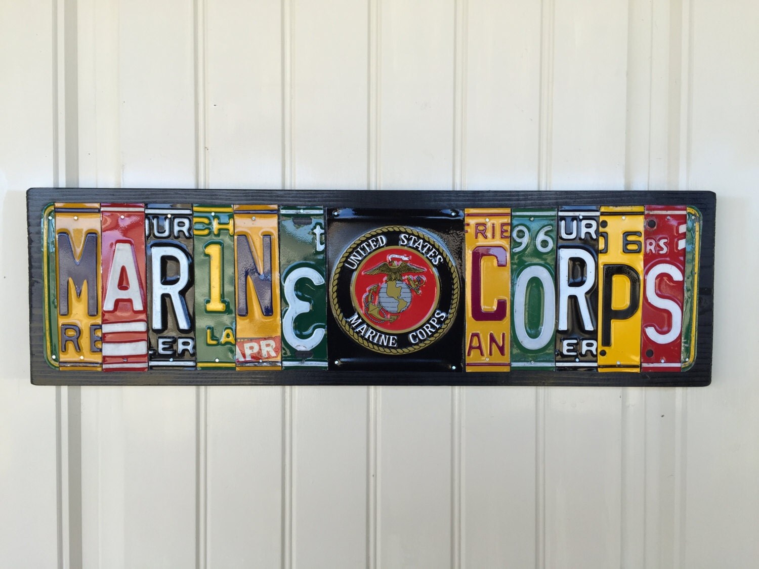 Marine Corps License Plate Sign by CedarFever on Etsy