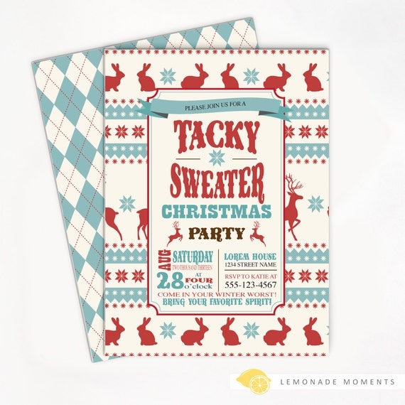 ugly sweater invitation tacky sweater christmas party ugly sweater invitation tacky sweater christmas party