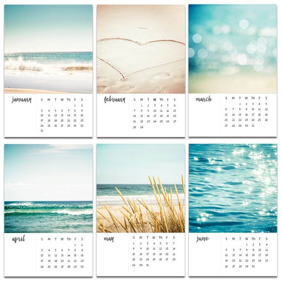 2018 calendar nautical decor beach photography calendar 2018
