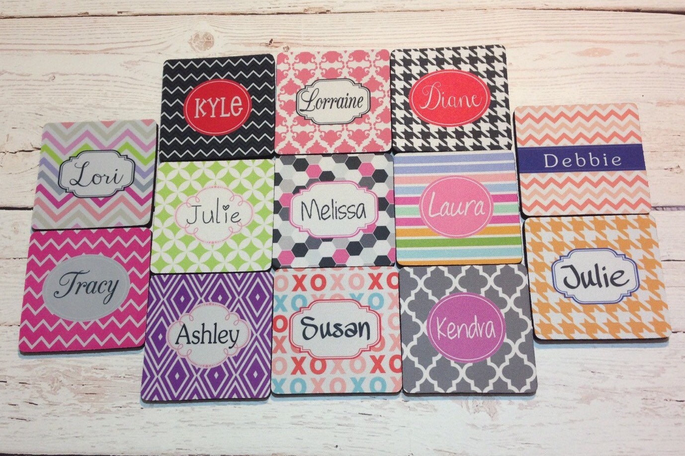 24 personalized coasters for home or party favor gifts