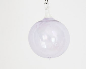 Vintage Blown Glass Ornament // Lavender Glass Ornament // Vintage Glass Ornament