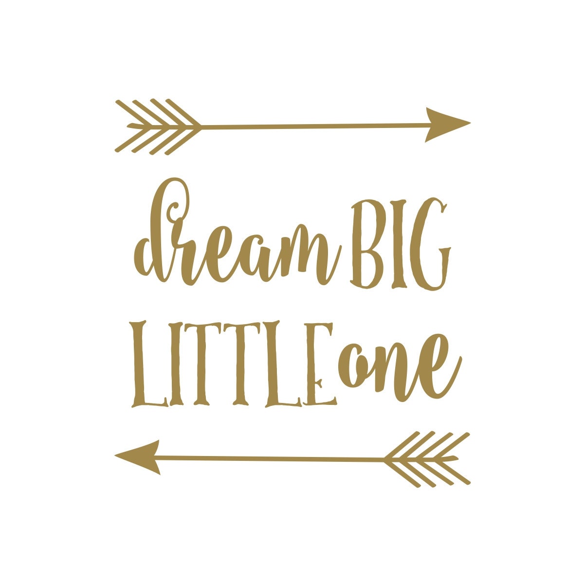Download Dream Big Little One | Nursery Wall Decal | Rustic Nursery ...