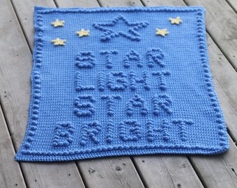 Star Light Star Bright Crochet Baby Blanket Pattern - Baby Blanket Pattern - Blanket Pattern