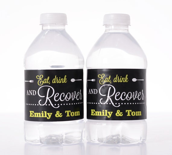 100 Wedding Water Bottle Labels - Wedding Water Labels - Custom Water Bottle Labels - Waterproof Water Bottle Labels Il_570xn