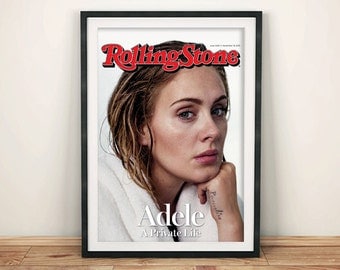ADELE MAGAZINE POSTER: Pop Star Cover Art Print Wall Hanging