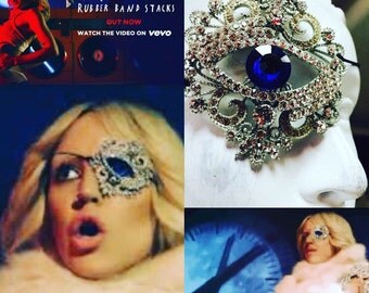 Couture blue eye patch