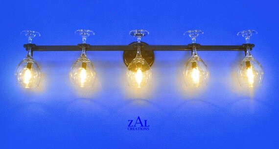 Vanity Light. Wine glass. Wall light. 3 ft.