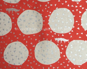 Den in Orange by Echino by Kokka Fabrics, Etsuko Furuya