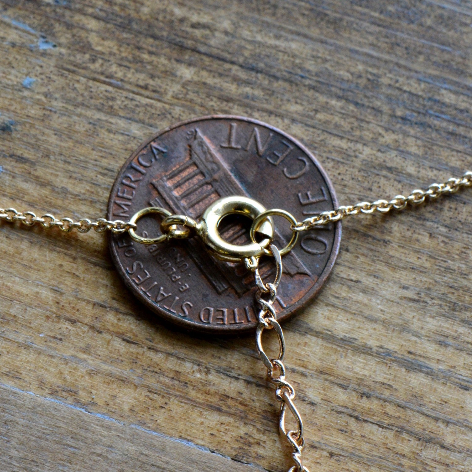 1 24K Gold Plated Necklace Chain 1mm Thick Chain Dainty