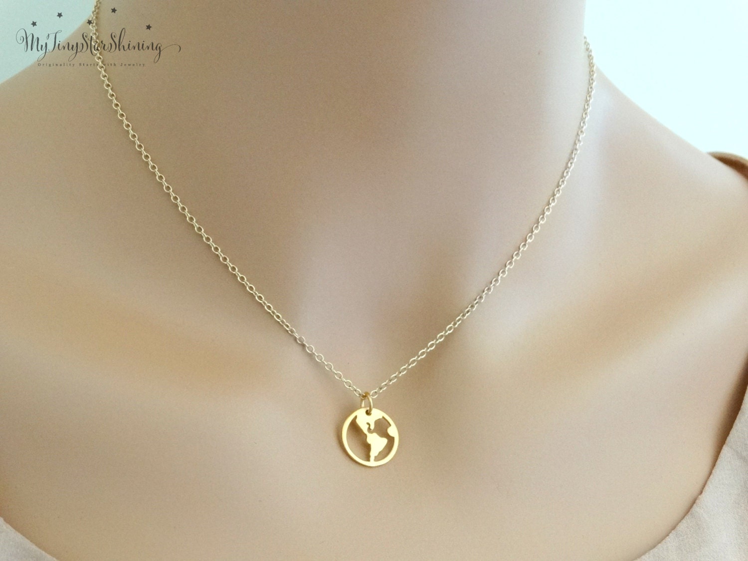 Map Of The World Necklace 24k Gold World Map Necklace Map Necklace World Charm Necklace Map Jewelry Travel Necklace World Map