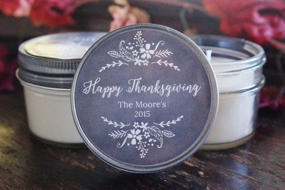 Thanksgiving Favor Candle