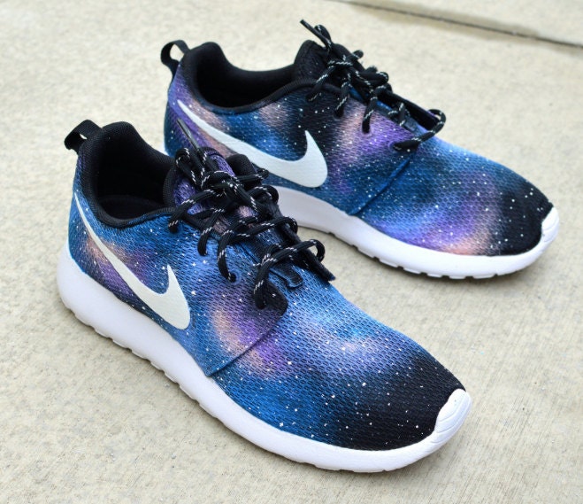 Galaxy Roshe One Custom Hand Painted Nike Sneakers