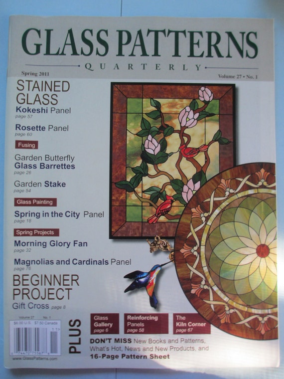 Glass pattern Quarterly magazine Stained Glass Patterns