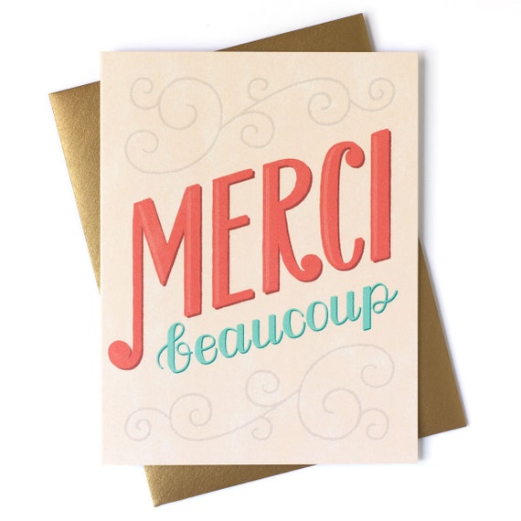 Merci Beaucoup Greeting Card