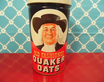 Vintage Quaker Oats Canister - 1982 Limited Edition Tin