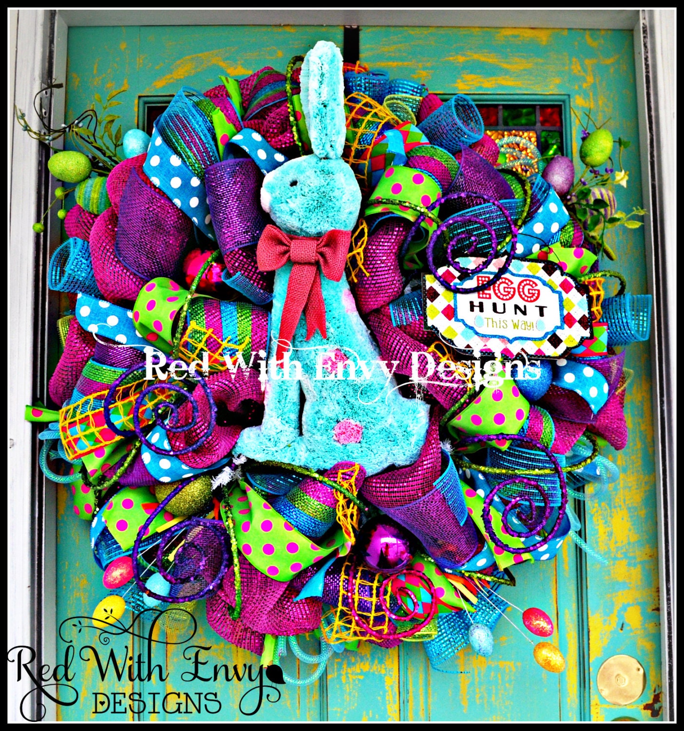 RAZ Easter Wreath Spring Wreath Easter Spring Spiral