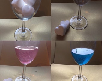 Gender reveal fizzie toast (NOT FOR DRINKING)