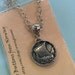 Viking Ship Pewter Button Necklace from Norway Oseberg