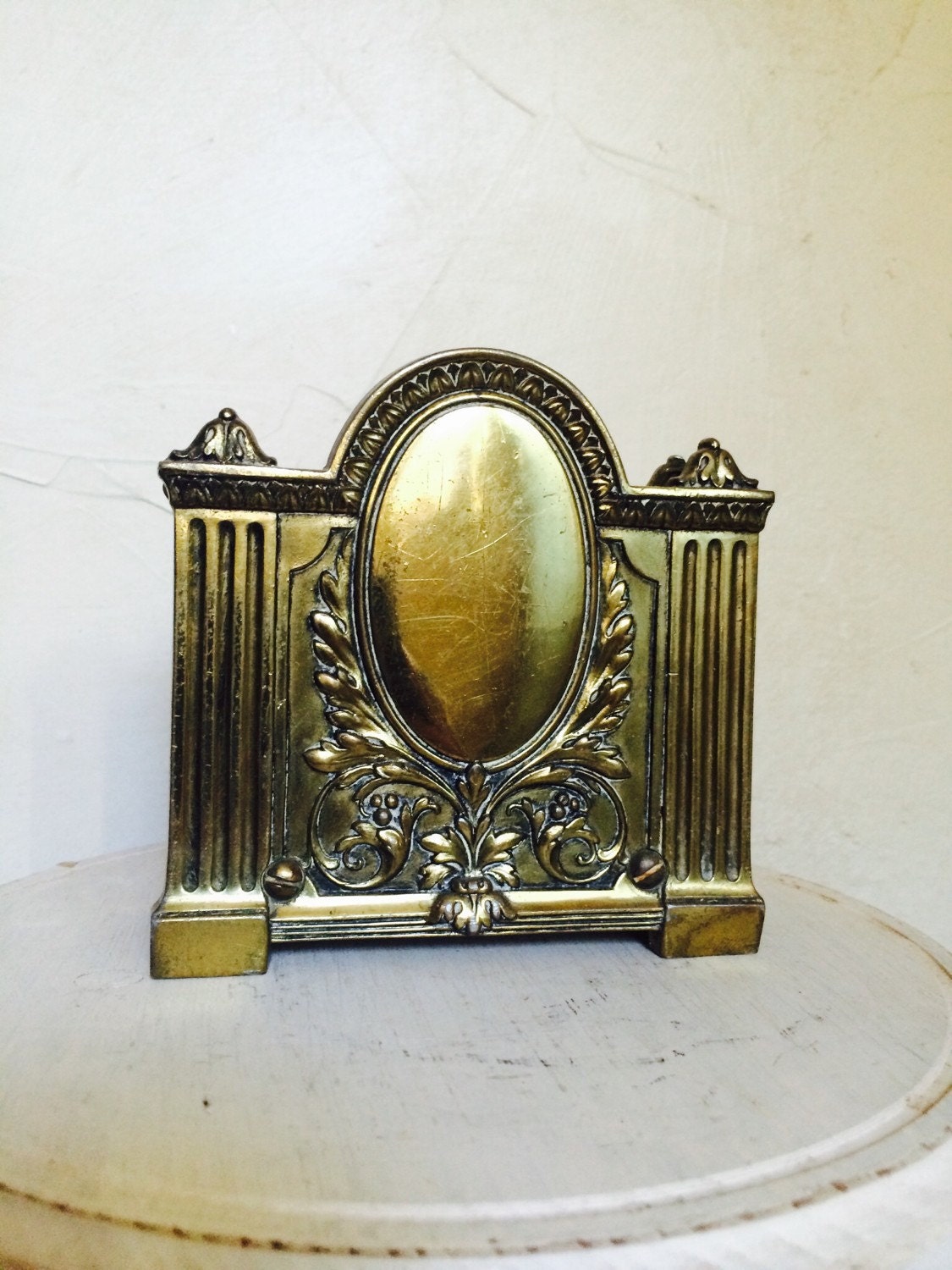 Vintage Brass Letter Holder