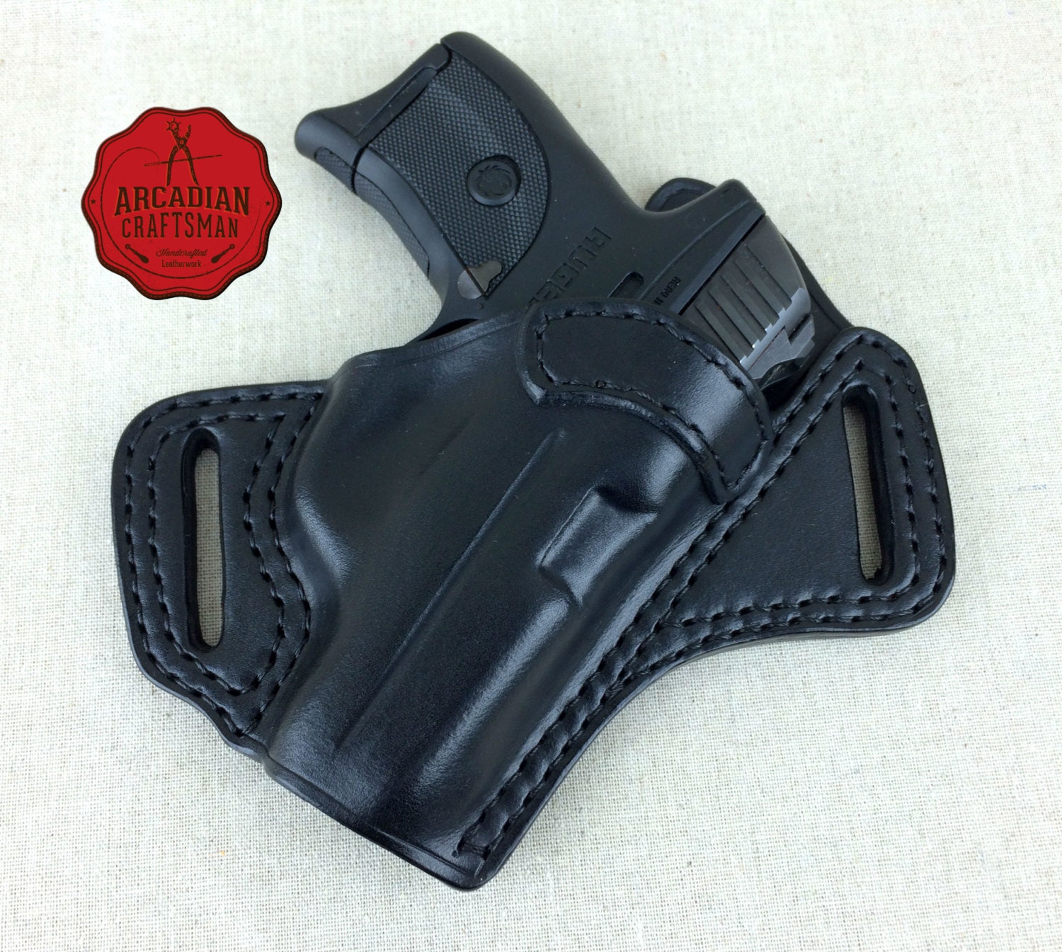 Ruger LC9s Leather Holster CCW Outside Waist Band Holster