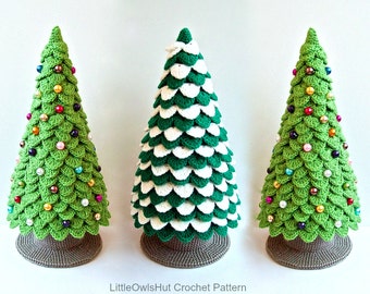 085 Crochet Pattern Christmas Tree New Year Amigurumi - by Zabelina Etsy