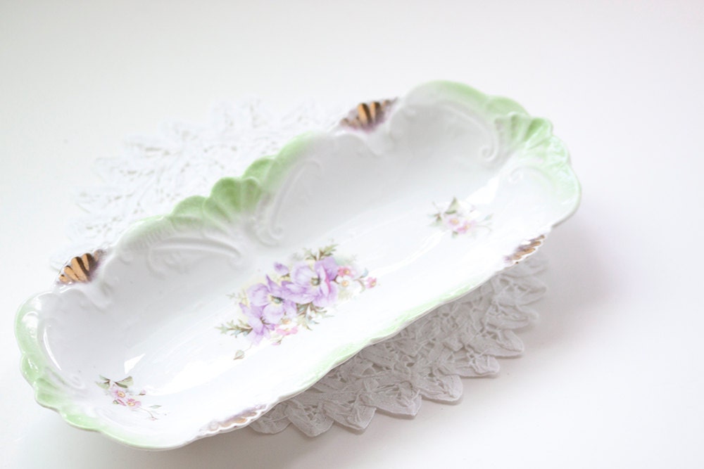 Vintage Celery Dish With Beautiful Accents Haute Juice