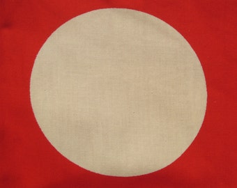 1970's red and white polka dot robe by Vuokko, Finland