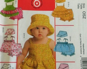 McCalls M5610 Infant Romper, Bloomer, Bonnet Pattern UNCUT