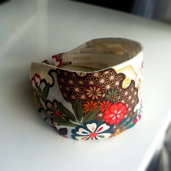 Japanese metallic fabric headband Headbands for by jerseymaid