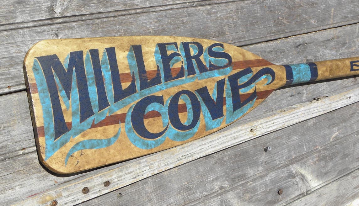custom Canoe Paddle Sign