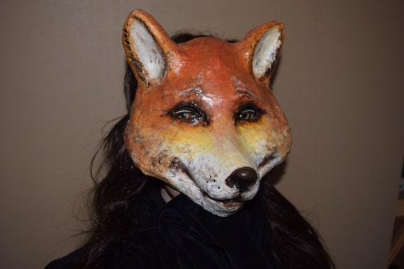 Halloween masks animal head masks Fox mask Fox costume