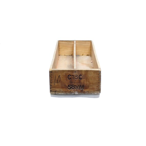 Vintage Industrial Wood Ammo Trays