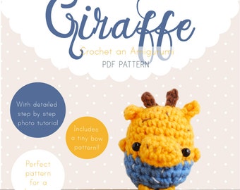 Giraffe Amigurumi Pattern, Giraffe Crochet Pattern, Giraffe Amigurumi PDF pattern
