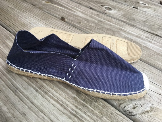 Items similar to Espadrilles from Madrid in Denim on Etsy