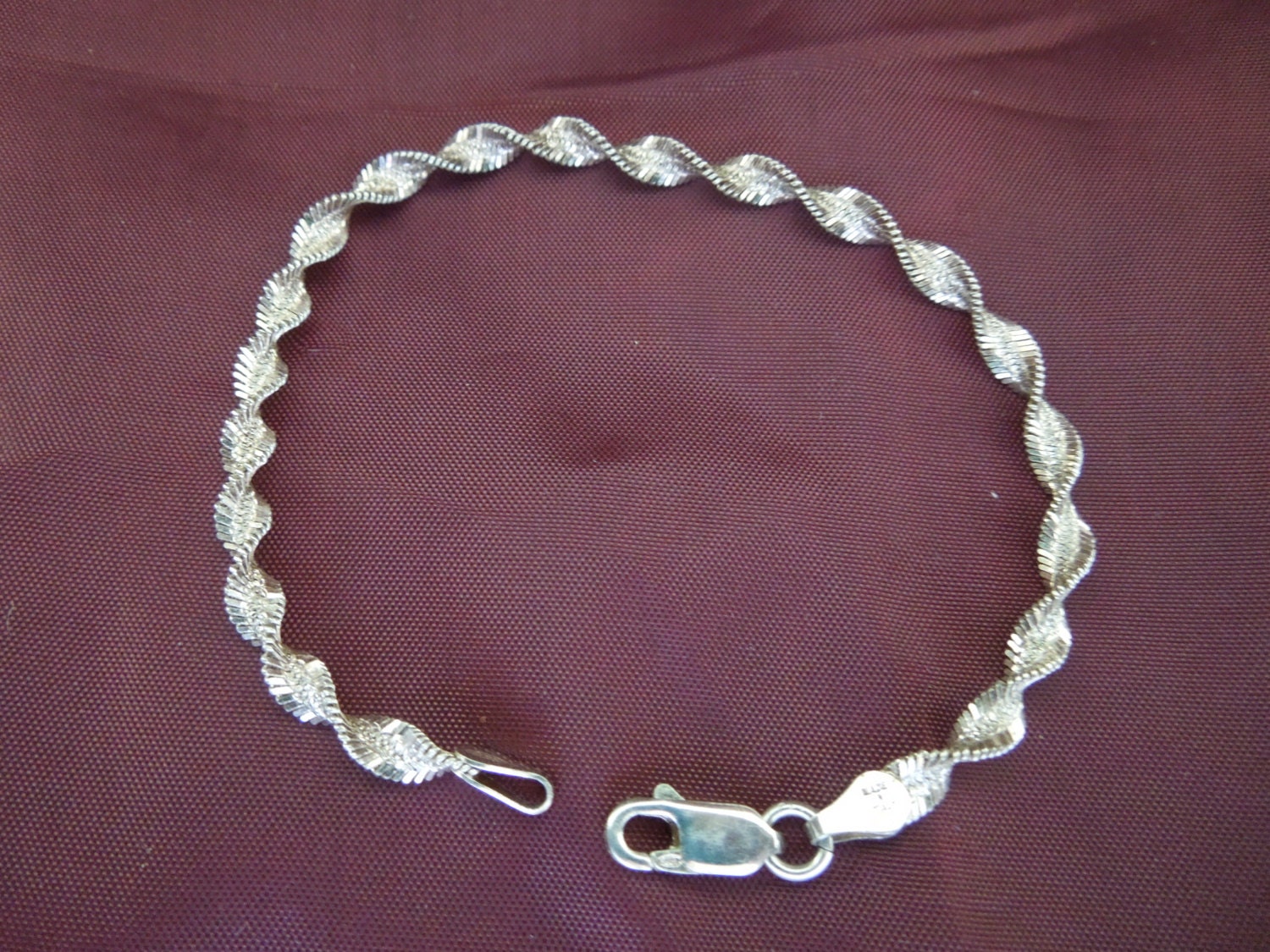 Vintage Silver Bracelet Stamped 925 Made in Italy Sterling