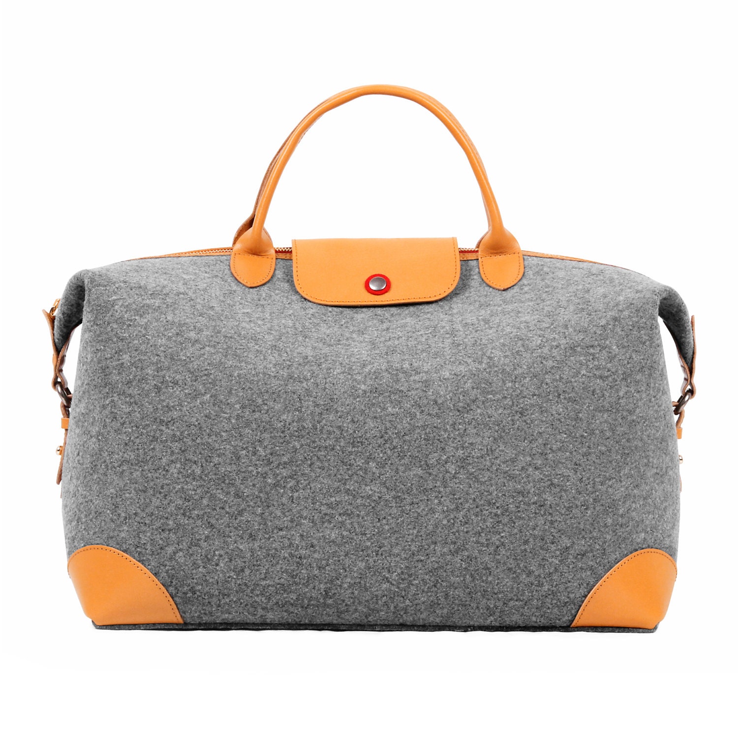 Weekend Bag Wool Felt Travelling Bag Storage Bag Handbag