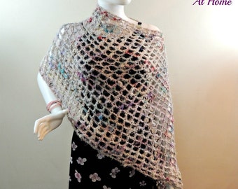 Unique crochet mesh poncho related items Etsy