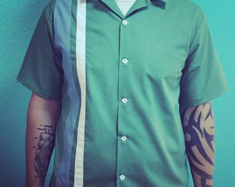 Men's Bowling Shirt - custom handmade
