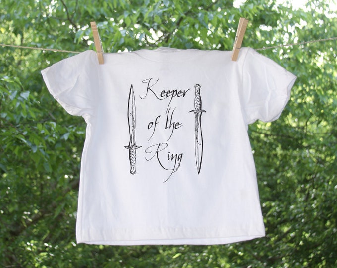 Ring Bearer // Keeper of the Ring // Wedding Party Shirt // Bridal Party Shirt