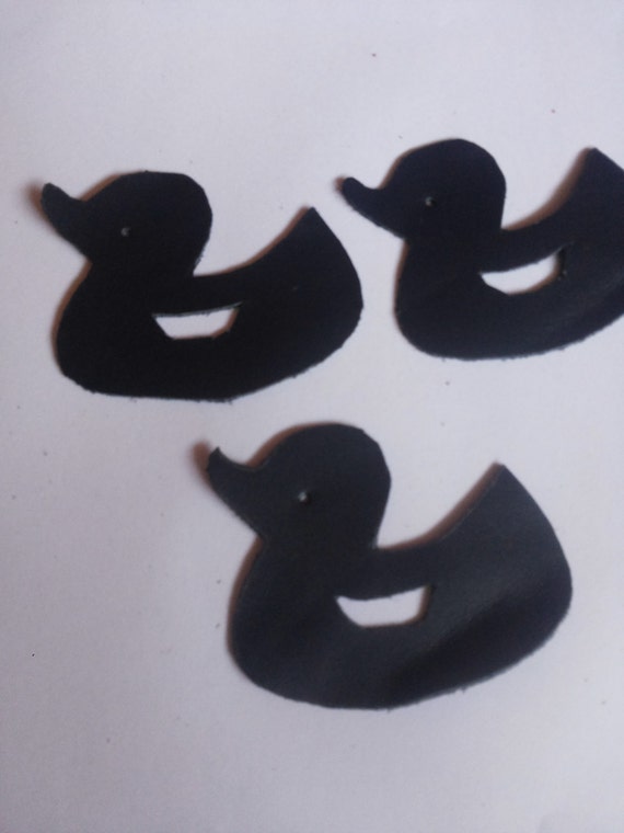 Leather die cut shapes leather decorations by Yelosleather on Etsy