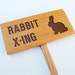 RABBIT X-ING Rabbit Crossing Outdoor Sign Nature Signage
