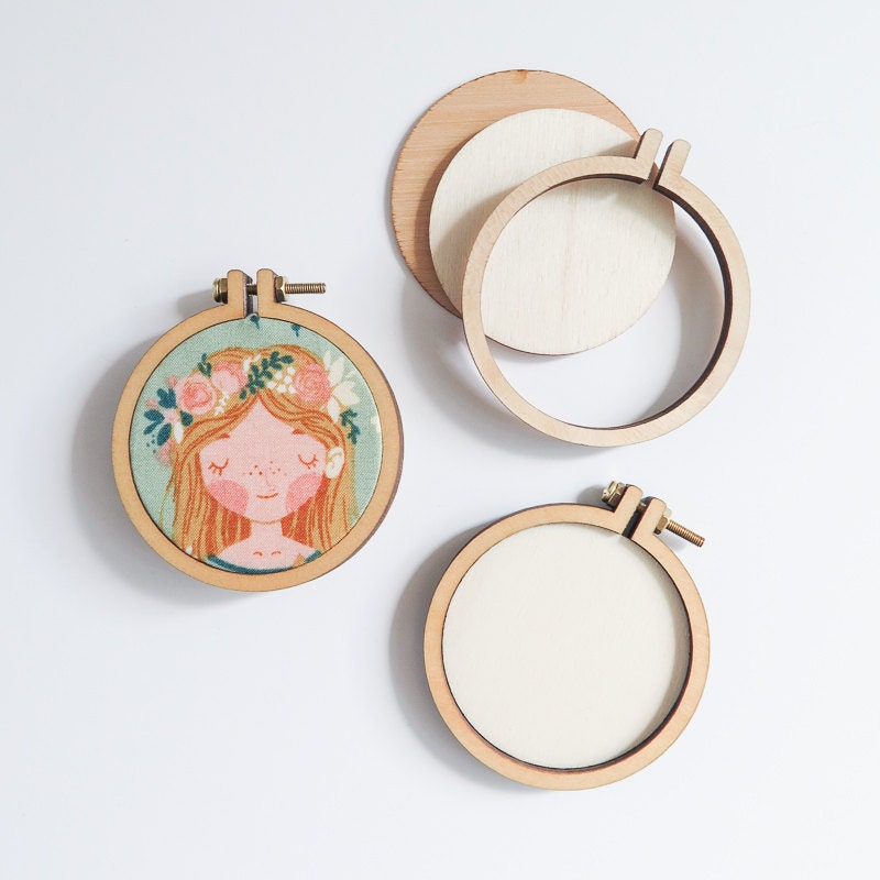 3 Small Embroidery Hoops 2.2 55mm Embroidery Hoops
