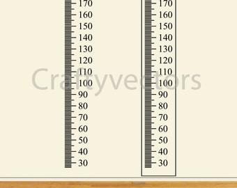 Ruler Growth Chart vector template - Centimeters