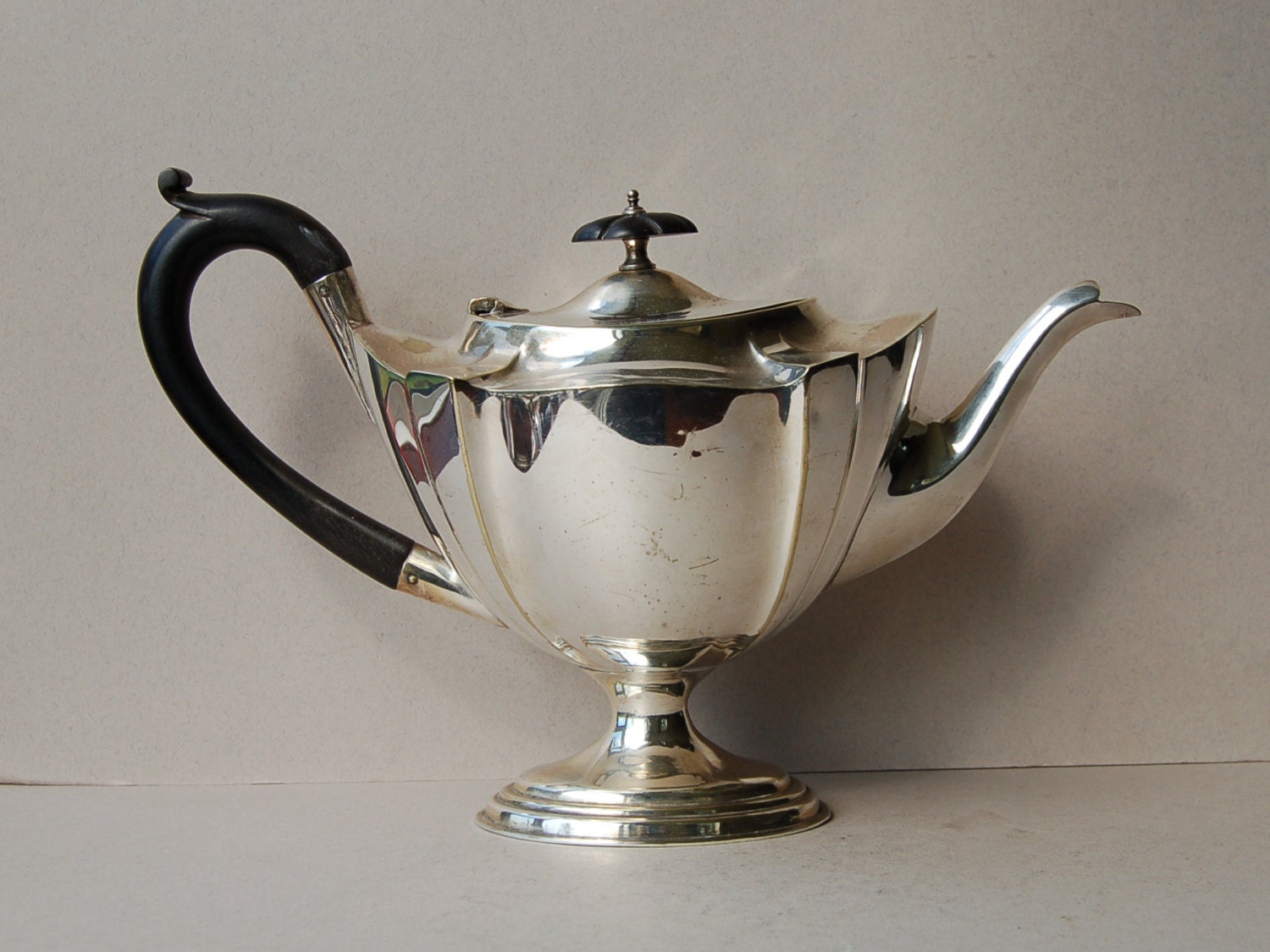 Art Deco silver plate teapot Vintage teapot Vintage serving