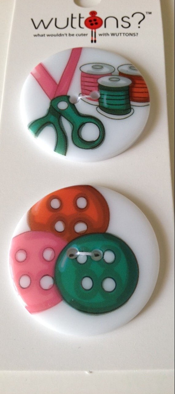 Novelty Buttons Sewing Themed Wuttons New