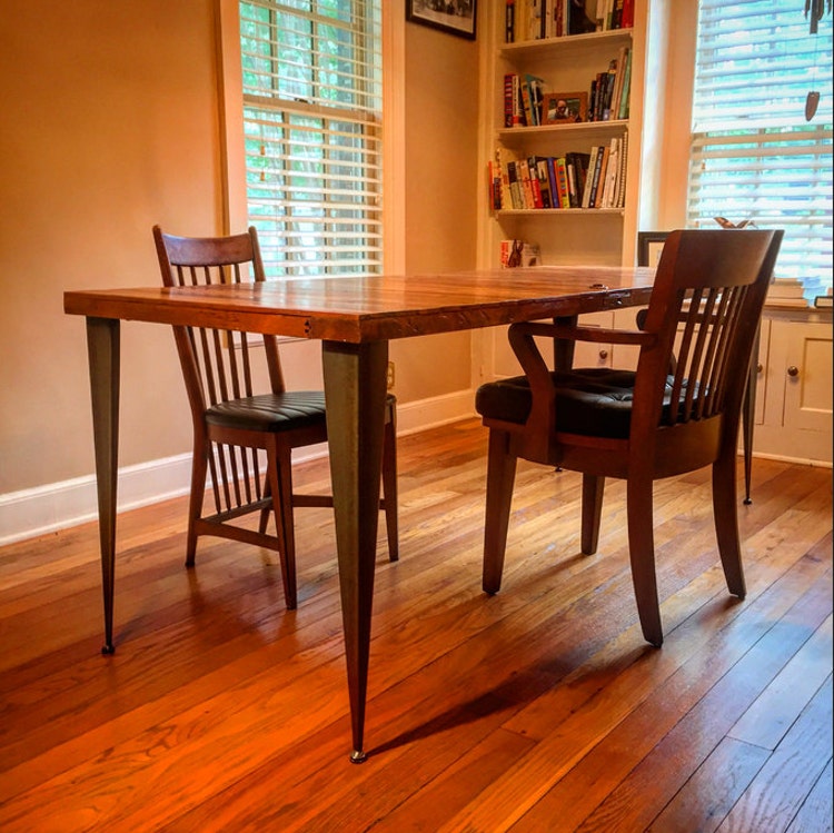 Tapered Angle Iron Leg 3 by ModernLegs on Etsy